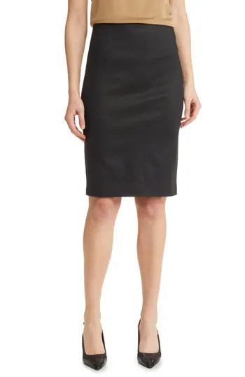 Theory Skinny Leather Pencil Skirt in Black at Nordstrom Rack, Size 8 | Nordstrom Rack