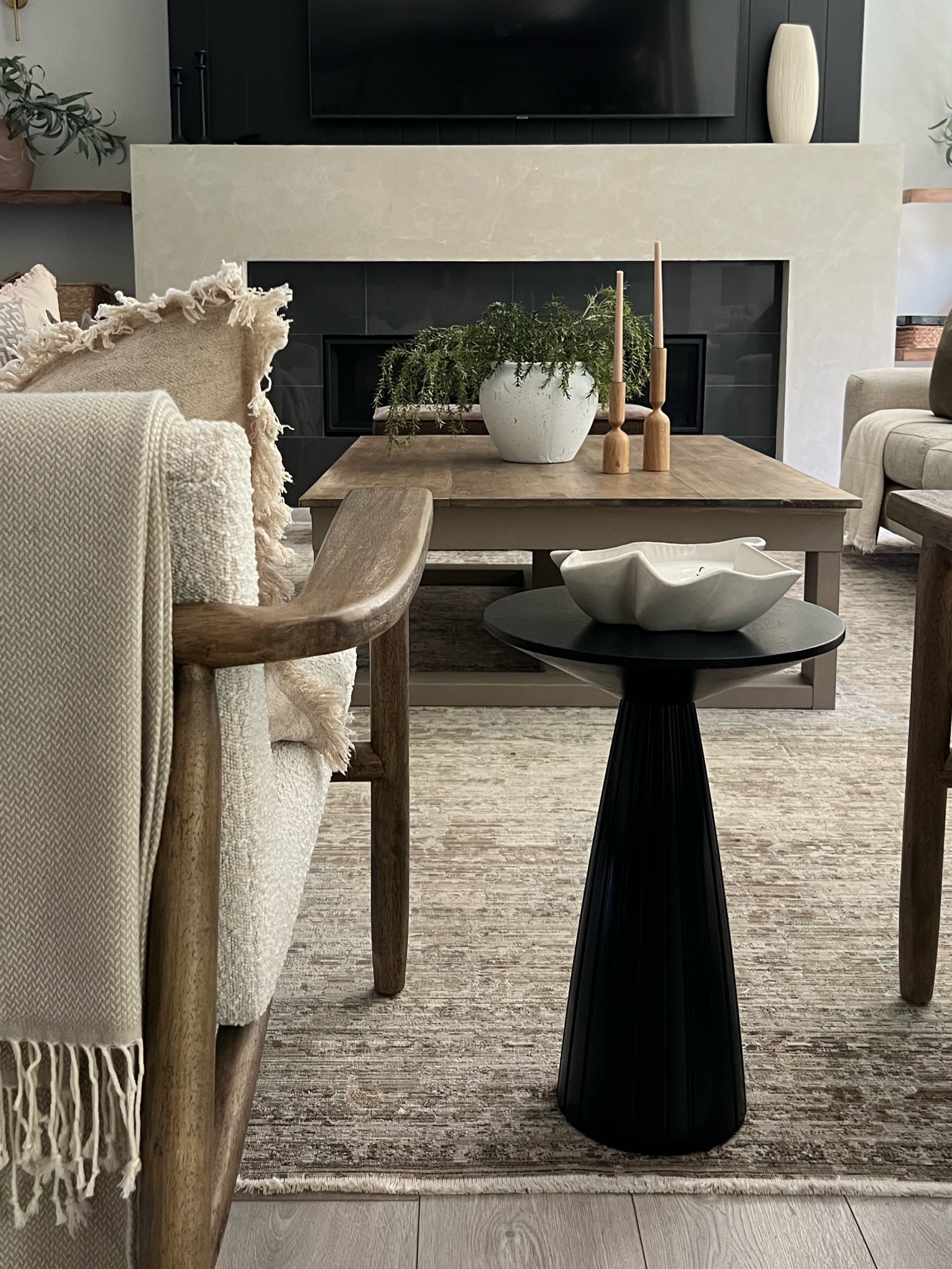 Simple styling for the coffee table! I love the light and airy look of these stems! And this vase…it’s a large one, for under $100! 
Summer styling, modern organic 

#LTKSeasonal #LTKHome #LTKSummerSales