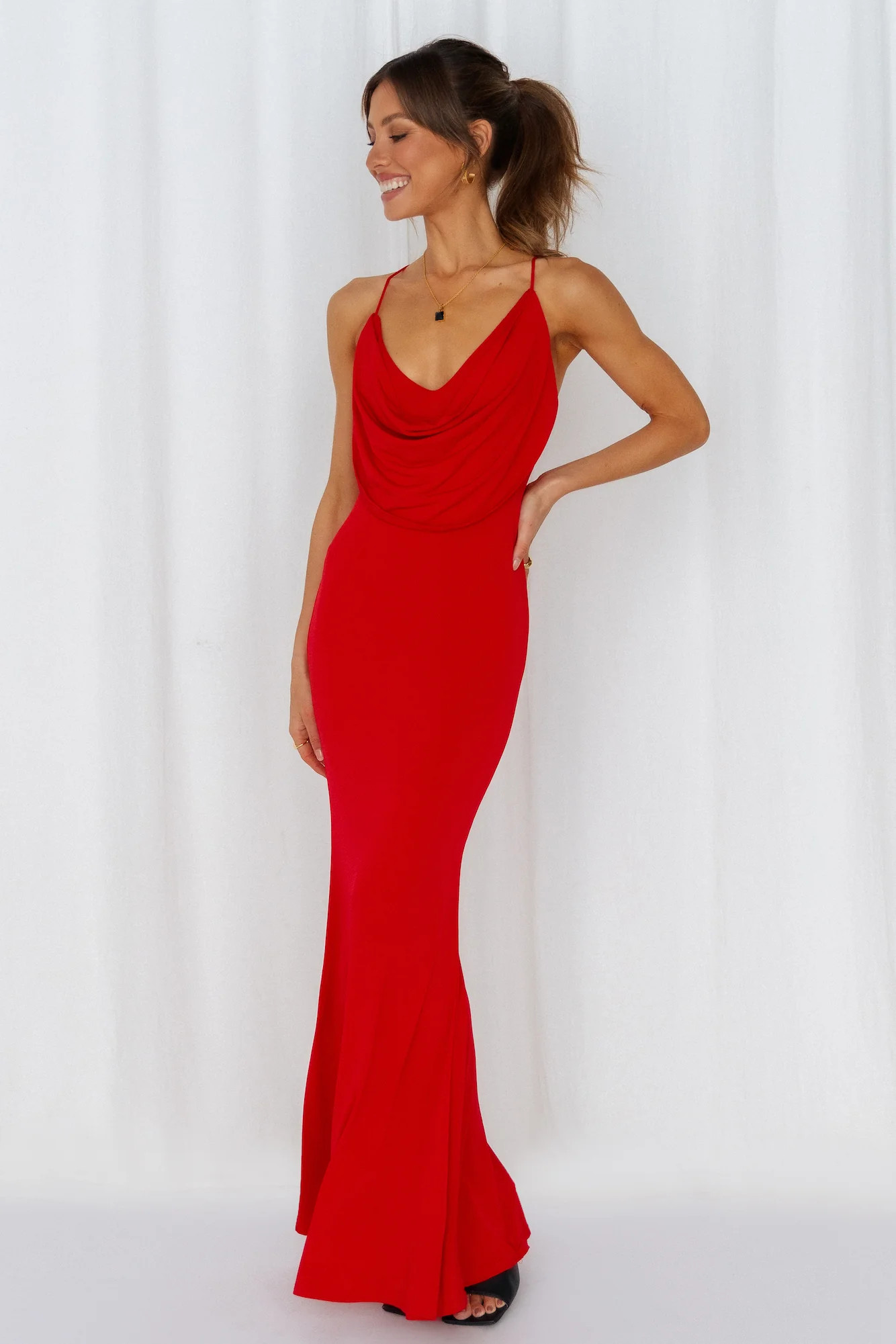 Words Of Warning Maxi Dress Red | Hello Molly (AU)