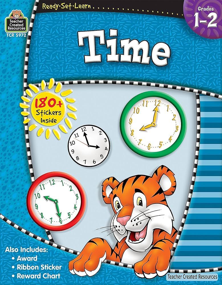 Ready-Set-Learn: Time, Grades 1-2 from Teacher Created Resources | Amazon (US)