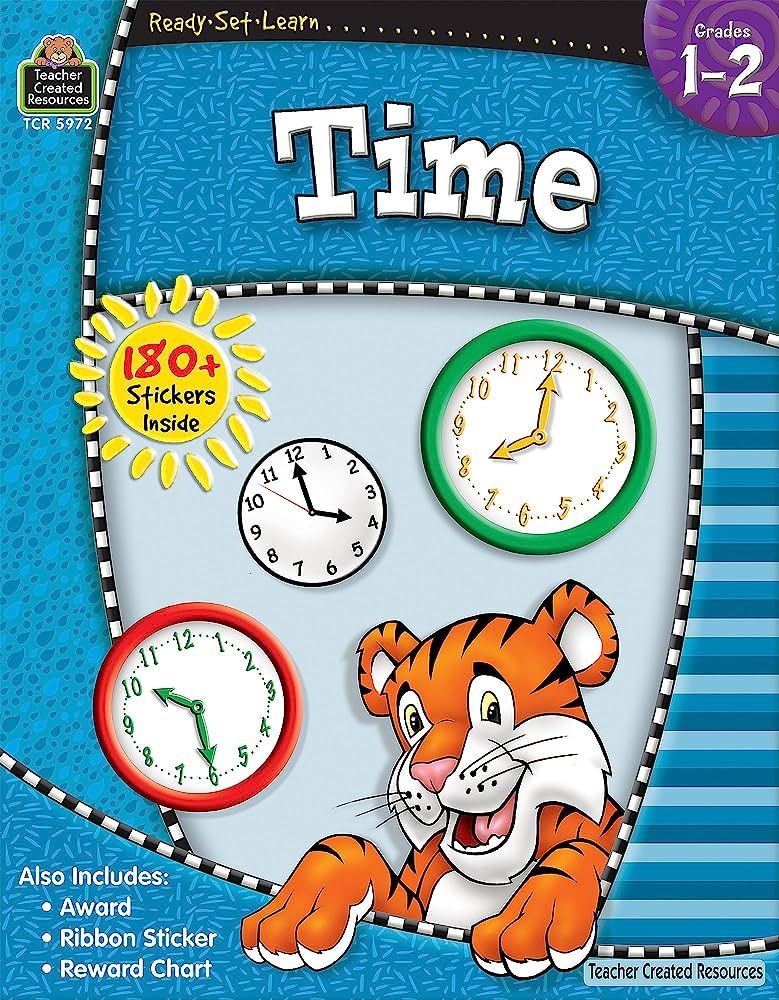 Ready-Set-Learn: Time, Grades 1-2 from Teacher Created Resources | Amazon (US)