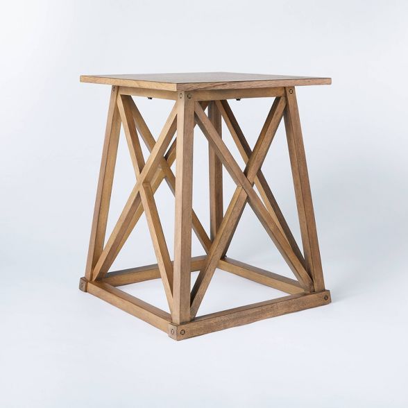 Copperton Wood X Base Accent Table - Threshold™ designed with Studio McGee | Target