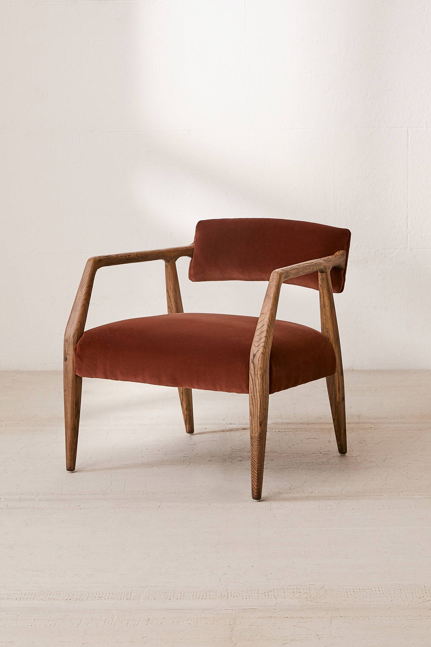 Edith Velvet Arm Chair | Urban Outfitters (US and RoW)