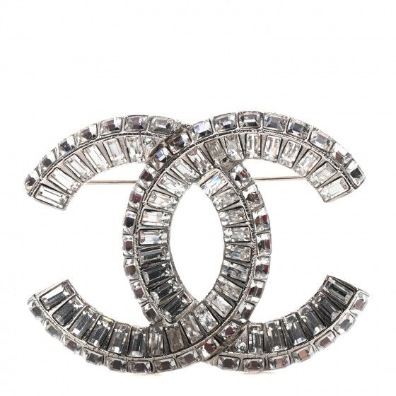 CHANEL

Baguette Crystal CC Brooch Silver | Fashionphile