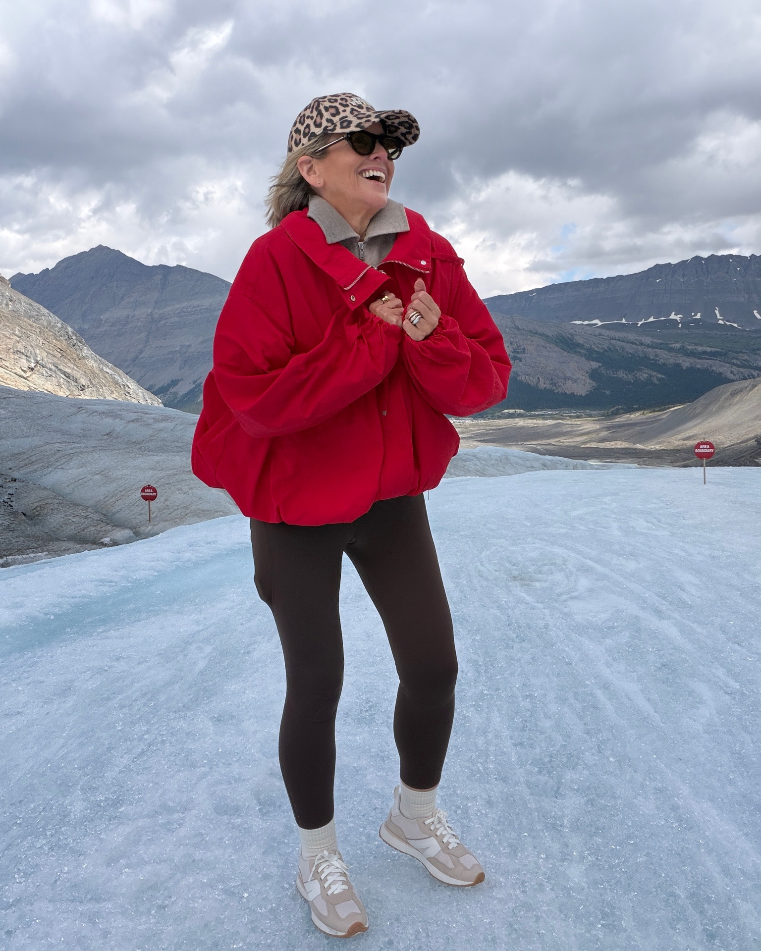 SIZING DETAILS ⬇️

It was a layer upon layer situation for a day visiting a glacier where it was a feels like 5 degrees on the ice.

Grey jacket underneath size S
White long sleeve underneath size M
Black merino tee underneath size L
Leggings AU14

My red jacket is no longer available but I’ve linked similar.

Shoes: FRANKIE4 Axel

#LTKaustralia #LTKtravel #LTKover50style