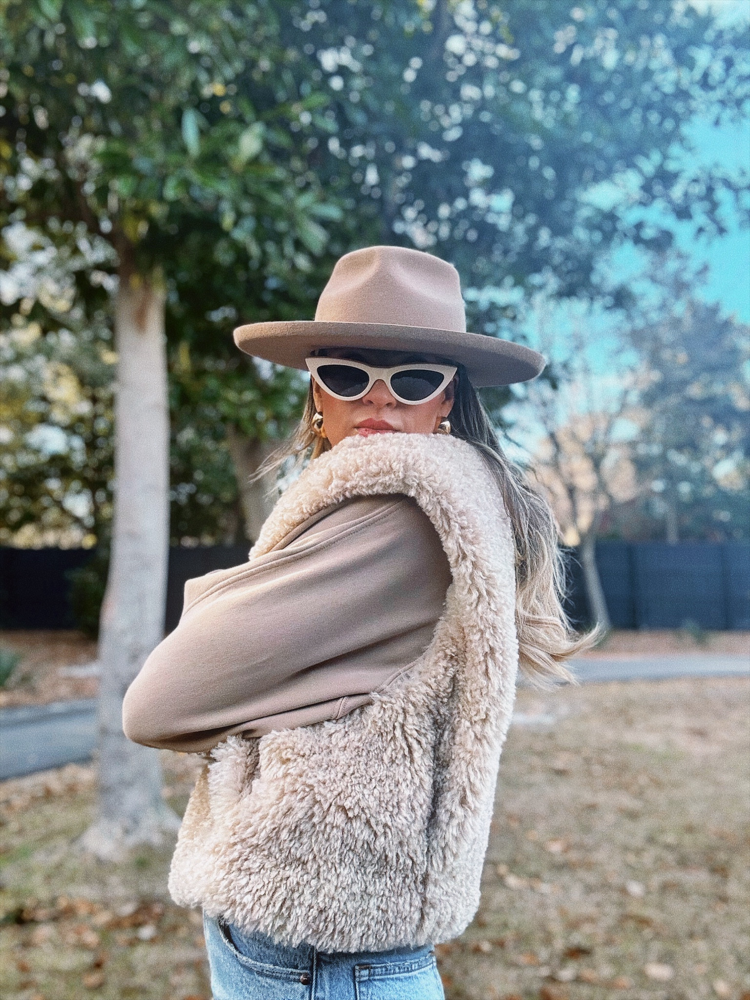 Wearing a lg in the sweatshirt. Small in the vest. Tts in the denim and Gucci shoes. 

#LTKover40 #LTKfindsunder50 #LTKstyletip