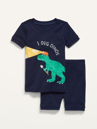 Unisex Printed Pajama Shorts Set for Toddler & Baby | Old Navy (US)