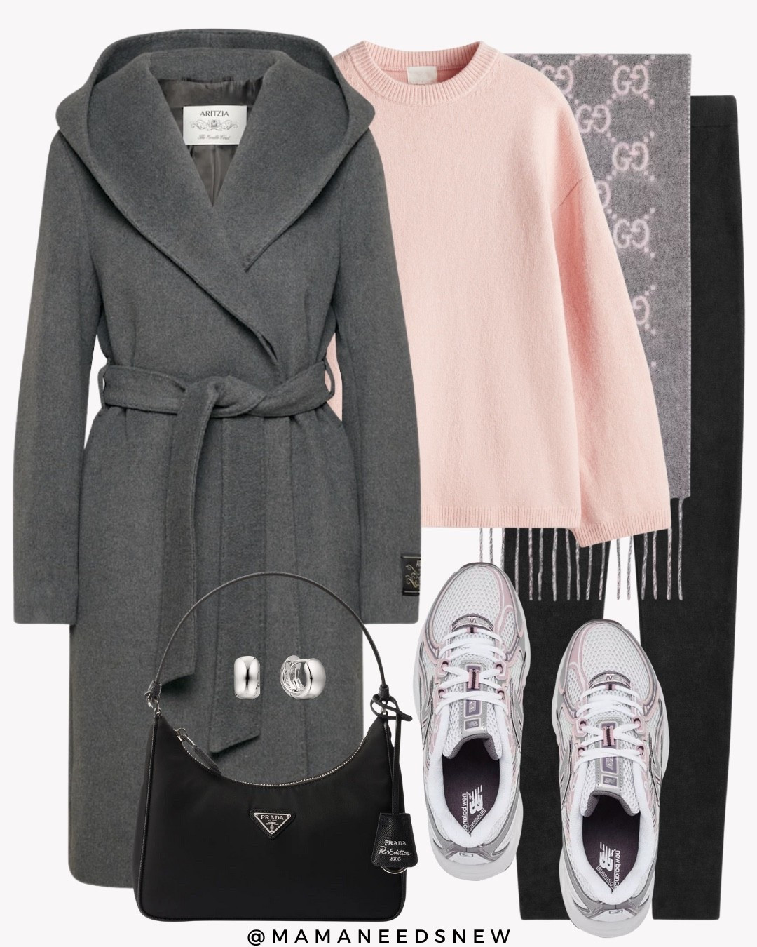 A fall outfit with a belted hooded coat, oversized sweater, leggings, sneakers, scarf, shoulder bag

#LTKItBag #LTKSaleAlert #LTKStyleTip