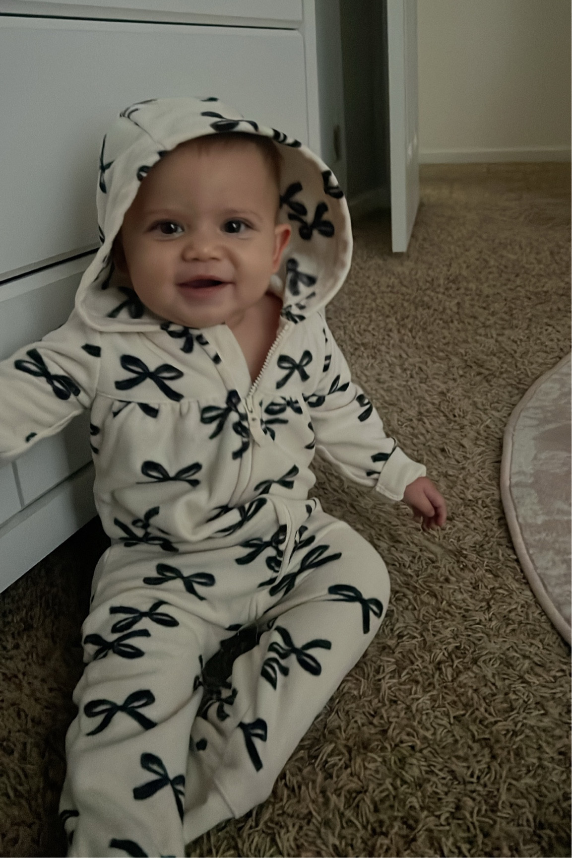 Winter bow onesie 🎀🖤

#LTKFindsUnder50 #LTKSeasonal #LTKBaby