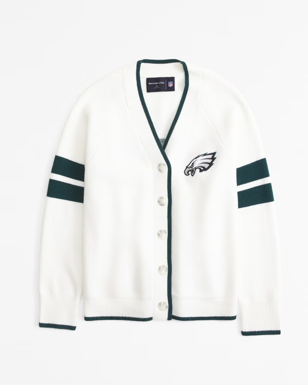 Women's Philadelphia Eagles LuxeLoft Cardigan | Women's Tops | Abercrombie.com | Abercrombie & Fitch (US)