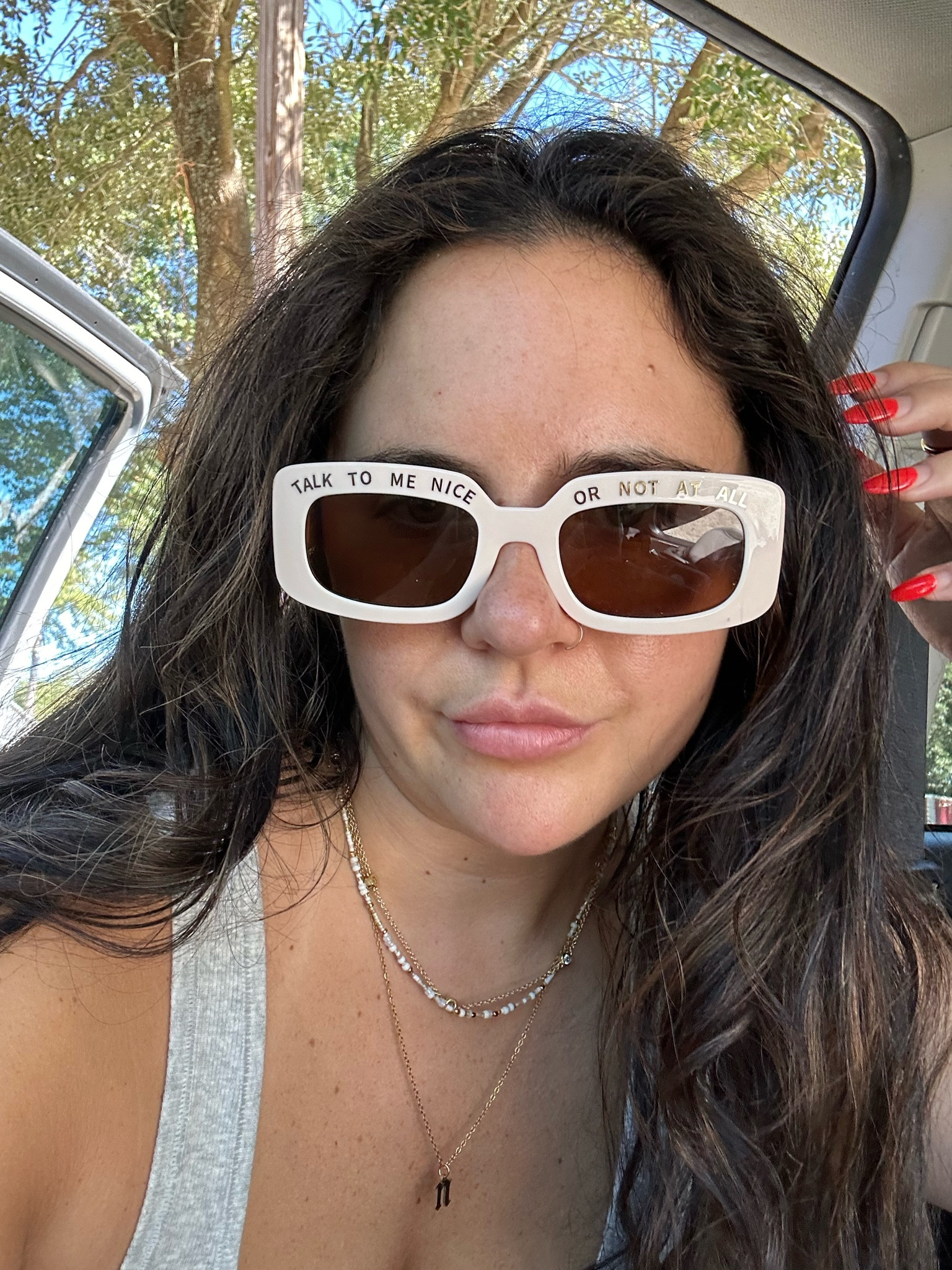 Fav Sunnies have 3 pairs with different sayings 😂

Love the seed necklace goes perfectly with all my gold necklaces 

And of course the best tanks ever 🫶🏼

#LTKFindsUnder50 #LTKGiftGuide #LTKStyleTip