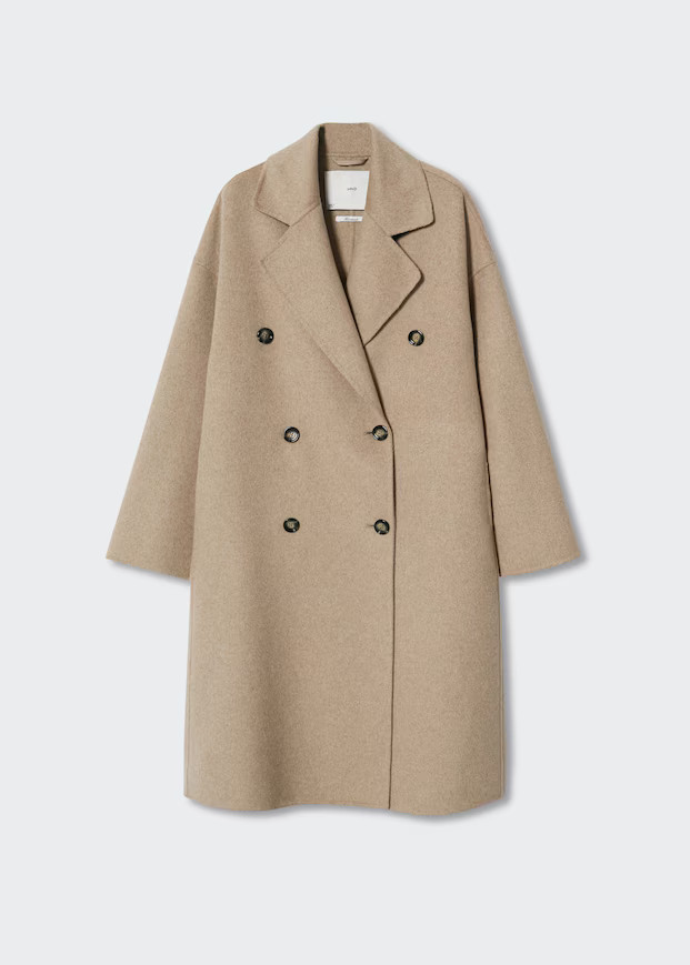Oversize wool coat -  Women | Mango USA | MANGO (US)