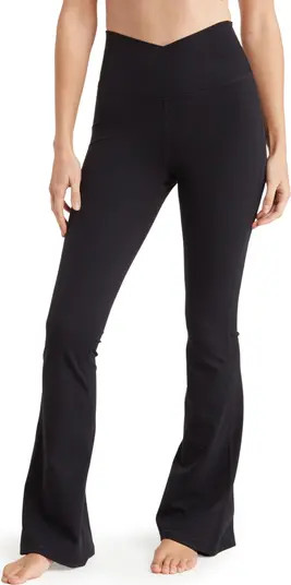 90 DEGREE BY REFLEX Superflex Madison Crossover Flared Leggings | Nordstromrack | Nordstrom Rack