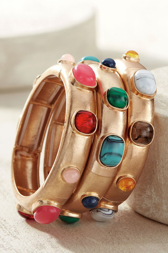 Charlene Cabochon Stone Bracelet | Soft Surroundings