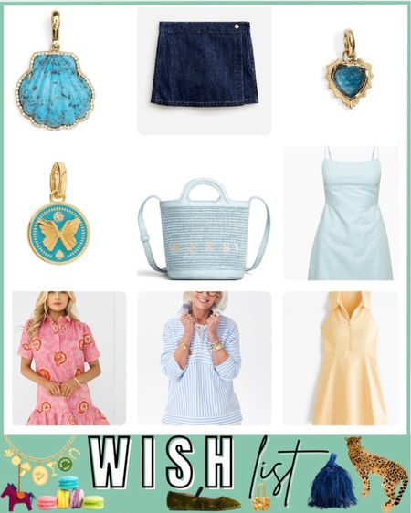 Wish list - foundrae charms, shell turquoise pendant, skort, linen dress, straw bucket bag, active dress



#LTKSeasonal #LTKStyleTip #LTKFindsUnder100