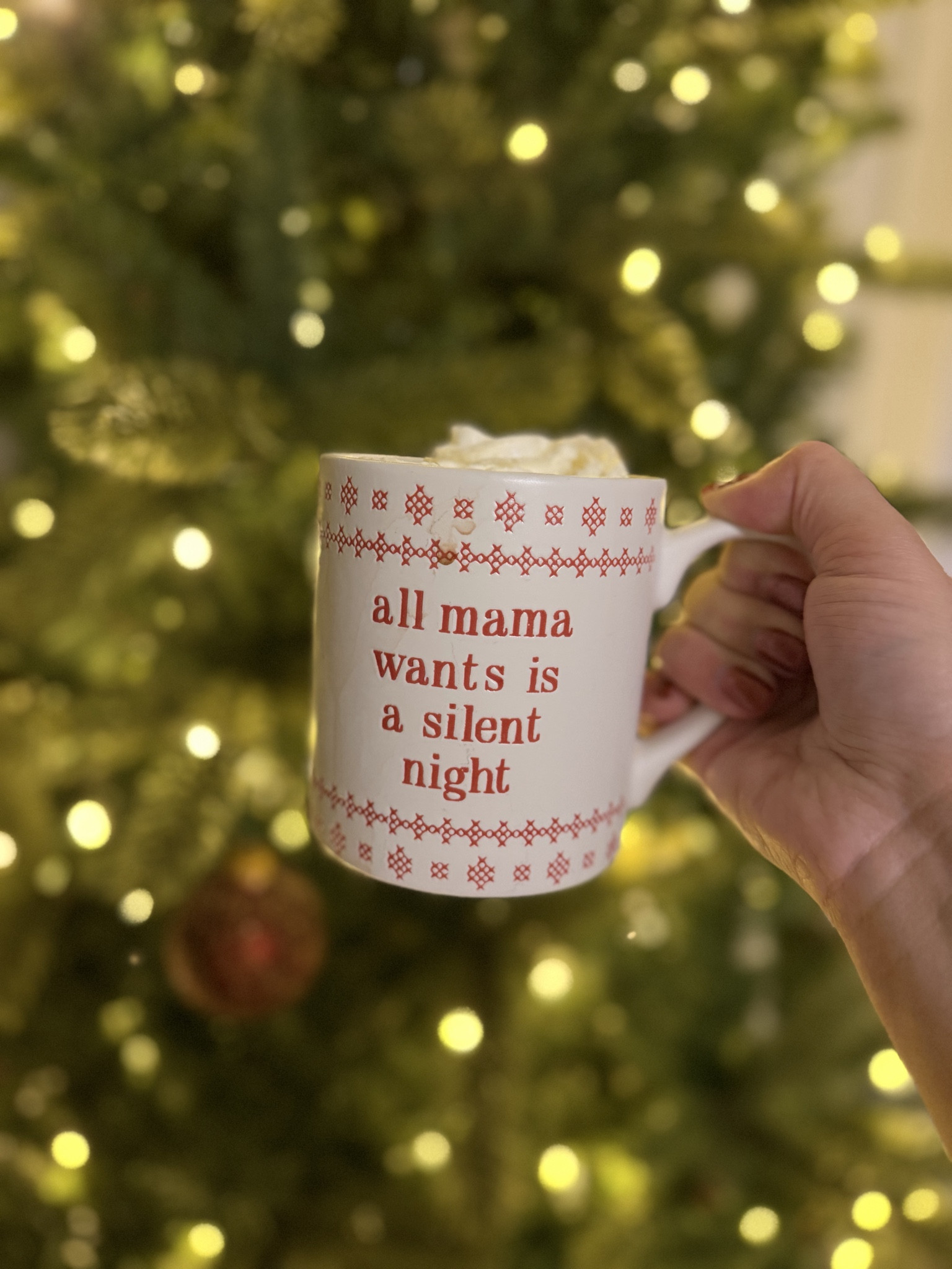 Hot Chocolate and getting Christmas Magic things done! 

“All Mama wants is a silent night”

Christmas Traditions | Christmas Wrapping | Christmas Decorating | Christmas Elf Shenanigans 

#LTKHoliday #LTKdayinmylife #LTKmomlife