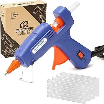 Gluerious Mini Hot Glue Gun with 30 Glue Sticks for Crafts School DIY Arts Home Quick Repairs, 20... | Amazon (US)