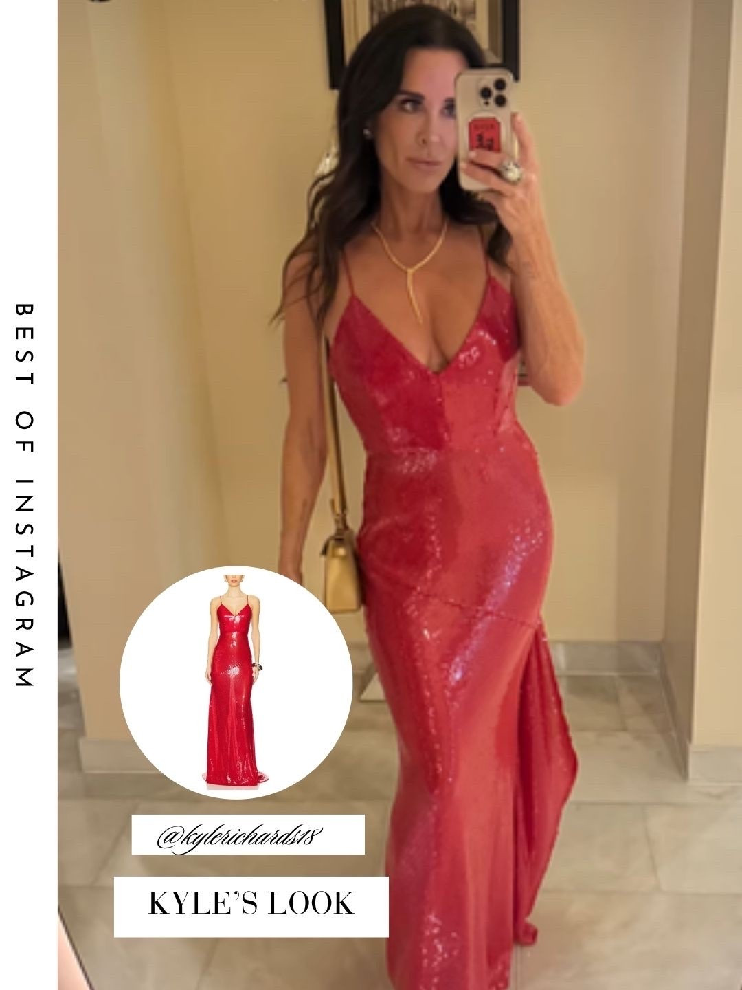 Kyle Richard’s Red Sequin Gown 📸= @kylerichards18