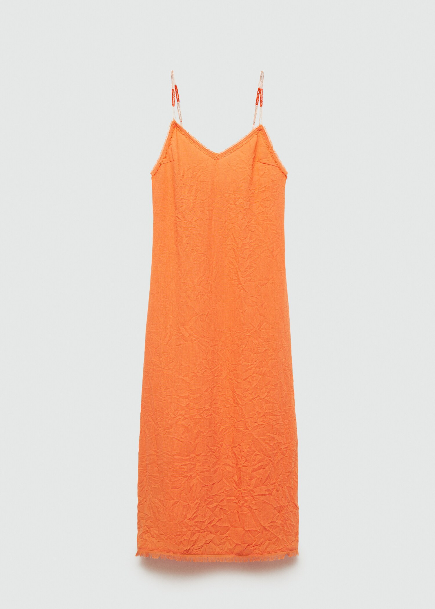 Beaded straps dress | MANGO (US)