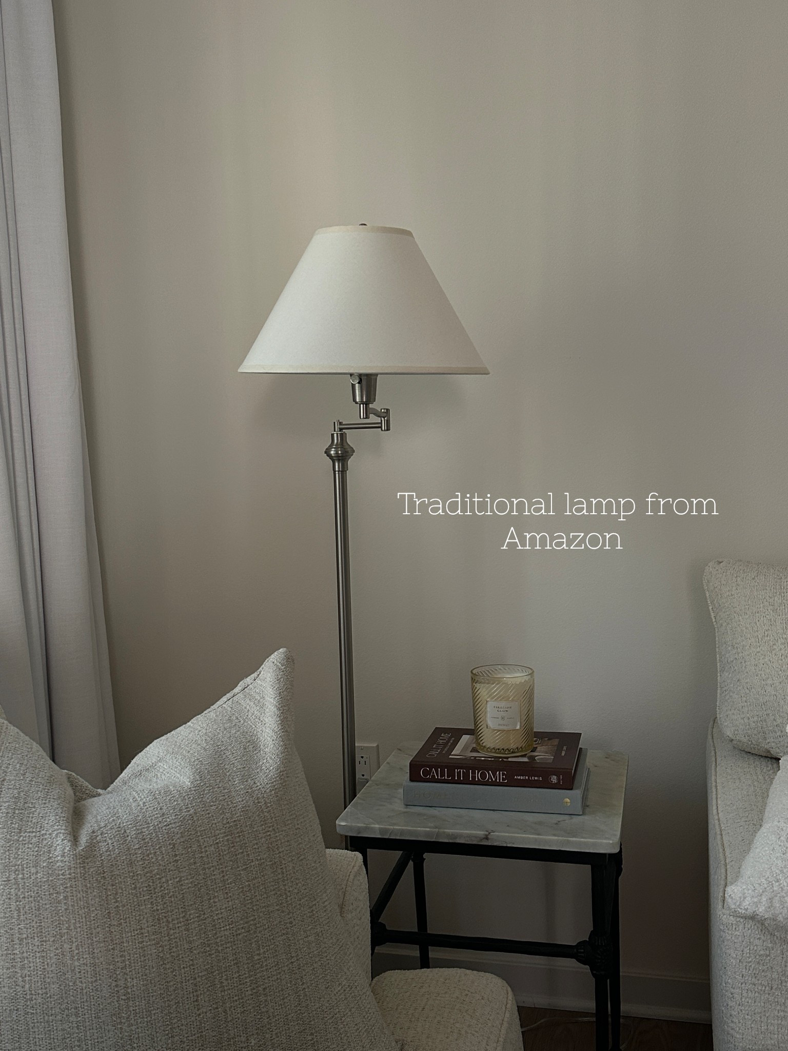 Traditional lamp from Amazon
In silver 

Home Decor / Interior Design