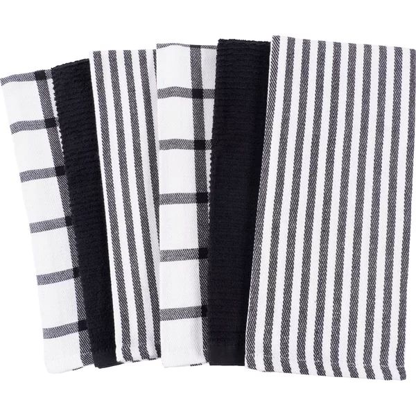 Flat and Wave Terry Mixed 6 Piece Dishcloth Set | Wayfair North America