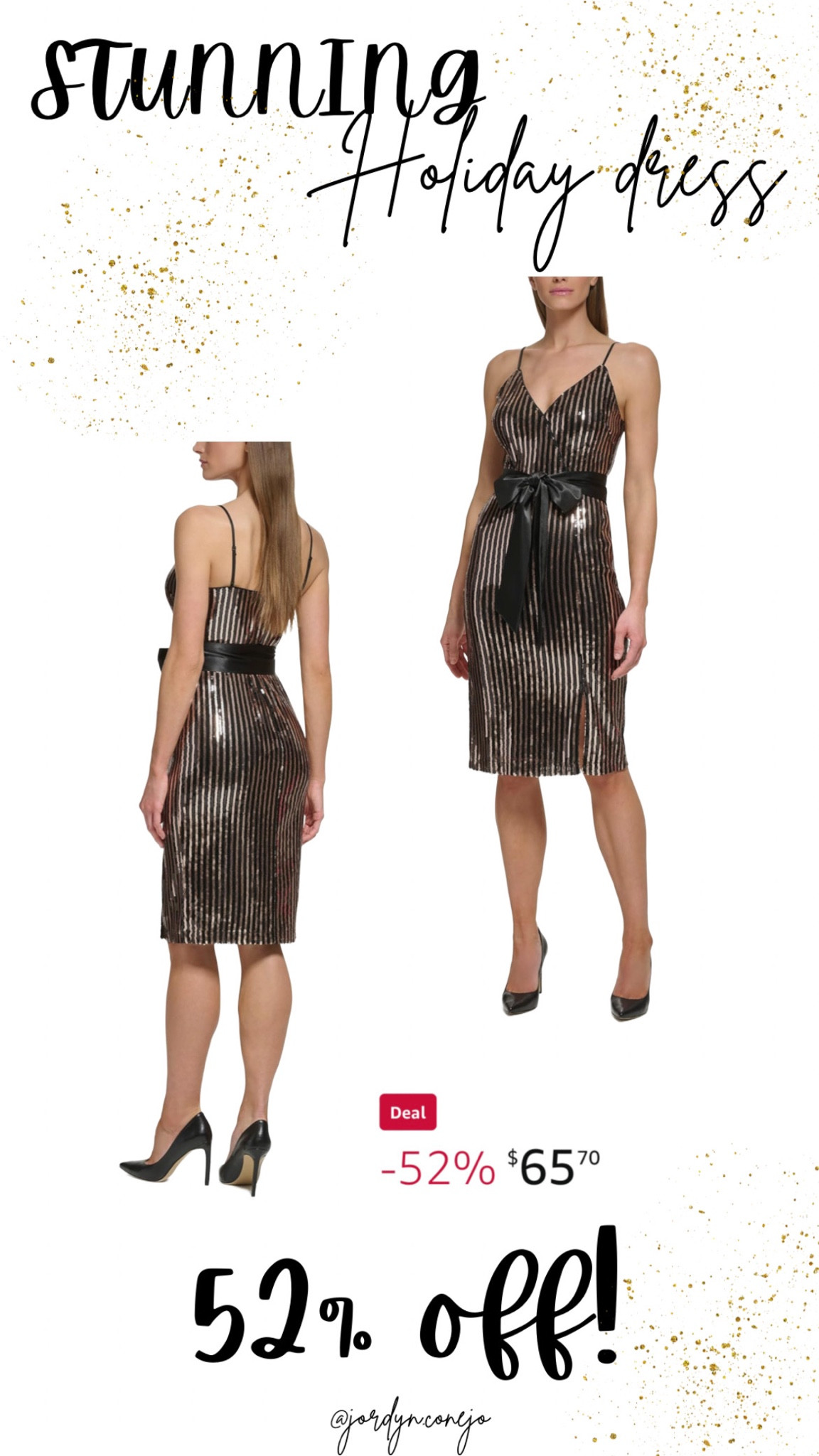 Holiday dress- New Years Dress- Bow Dress- Christmas Party Dress- Holiday Dress- Gold Dress- Black Dress- Sequin Dress 

#LTKparties #LTKHoliday #LTKSeasonal