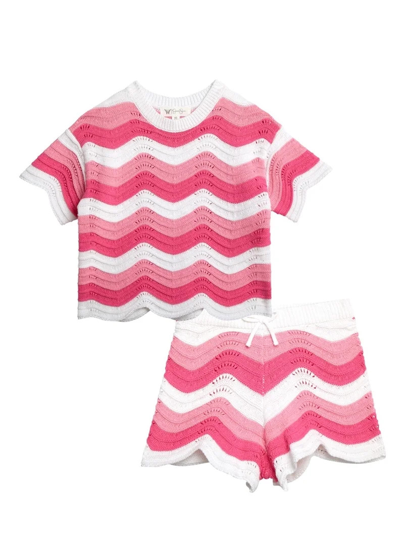 Jessica Simpson Girls' Crochet Short Set, Sizes 4-16 | Walmart (US)