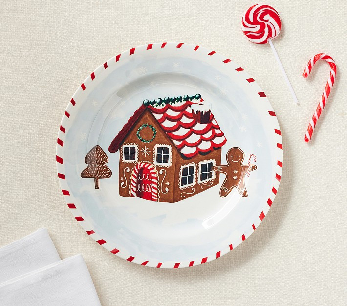 Gingerbread House Charger | Pottery Barn Kids