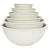 Amazon.com: Chef Craft Eco Bamboo Fiber Mixing Bowl Set, 6 Piece, Natural: Home & Kitchen | Amazon (US)