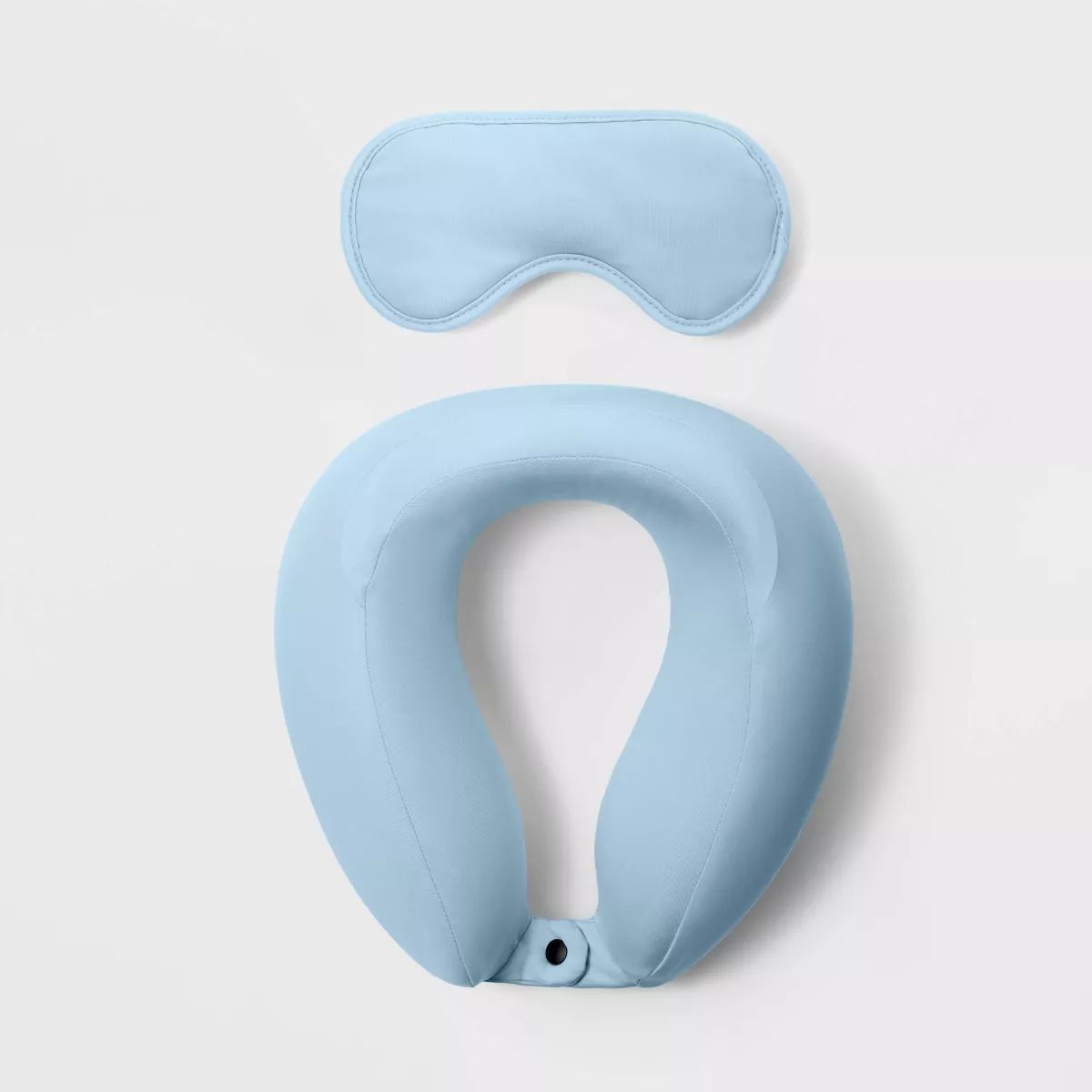 2pc Memory foam Neck Pillow & Sleep Mask Set Muddy Aqua - Open Story™ | Target