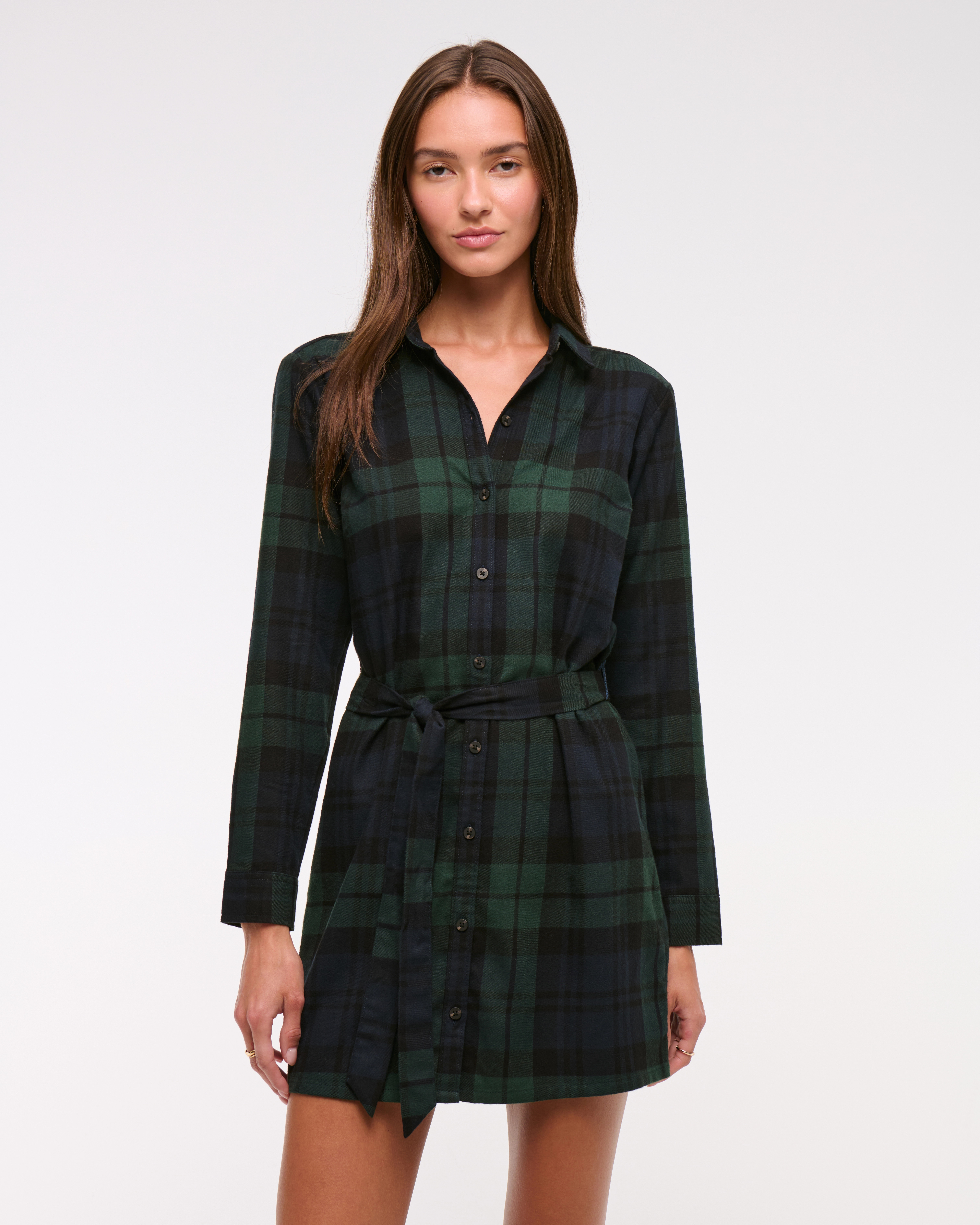 Flannel Shirt Dress | Abercrombie & Fitch (US)