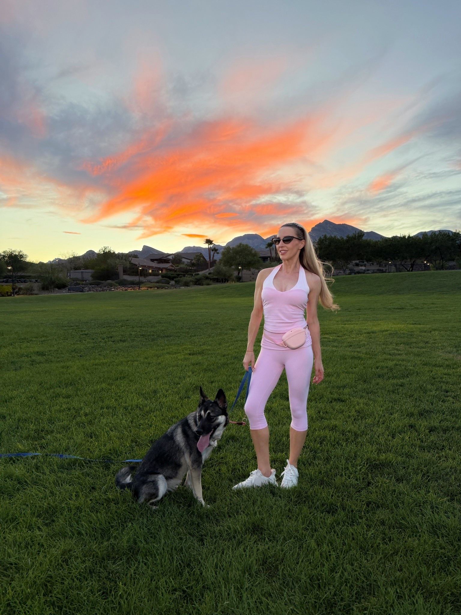 Good night lovelies 💕 But first a quick OOTD: #gifted @WISKII pink workout outfit takes me from workouts to dog walks and all the errands inbetween (I recommend sizing up 1 size).

#LTKfitnessgoals #LTKActive #LTKmomlife