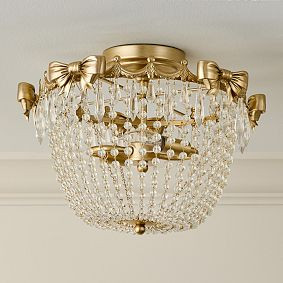 LoveShackFancy Crystal Flush Mount | Pottery Barn Teen
