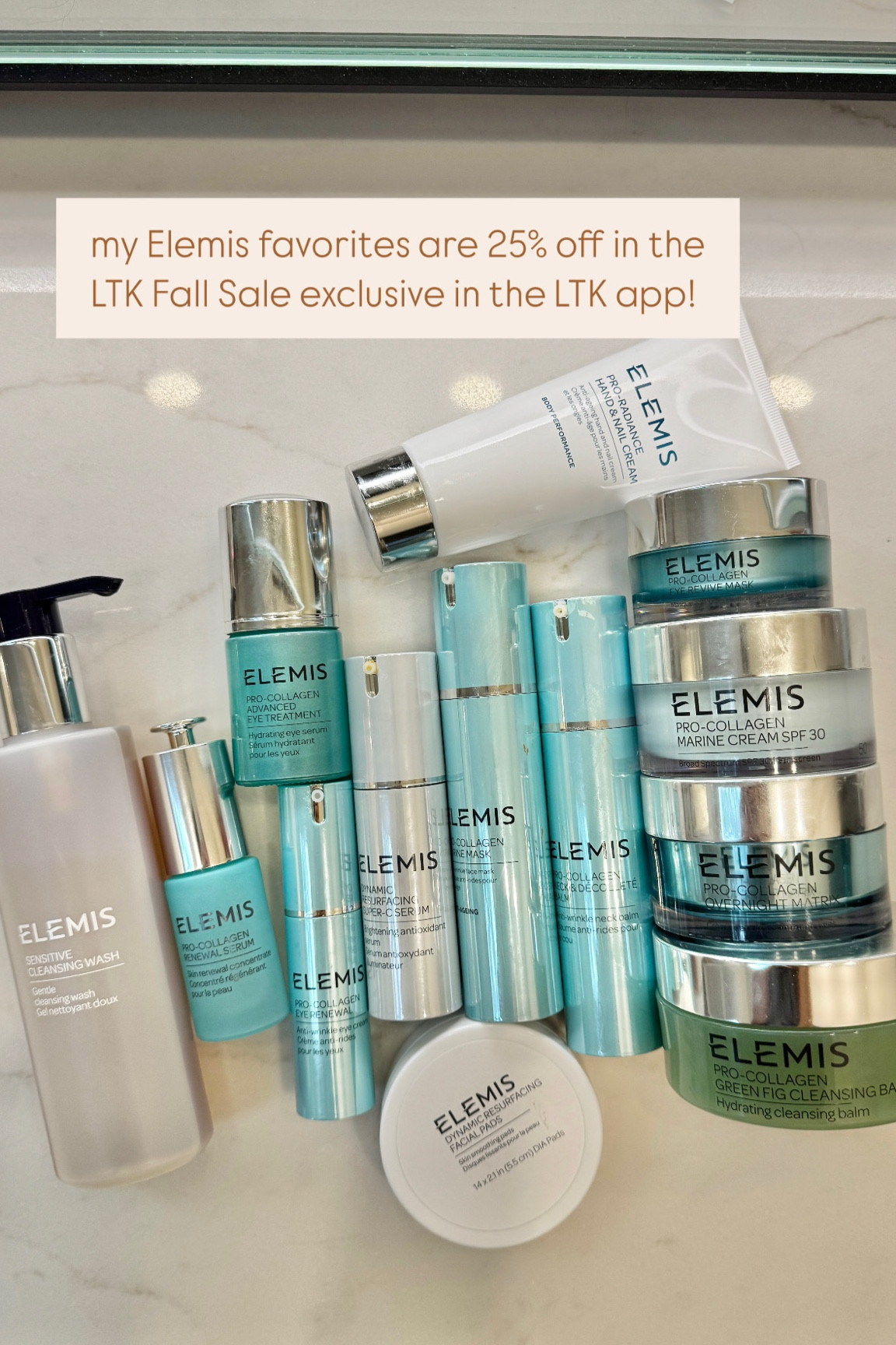 my Elemis favorites are 25% off for the #LTKFallsale exclusive promo code in the LTK app only! 

#LTKFallSale #LTKBeauty #LTKSaleAlert