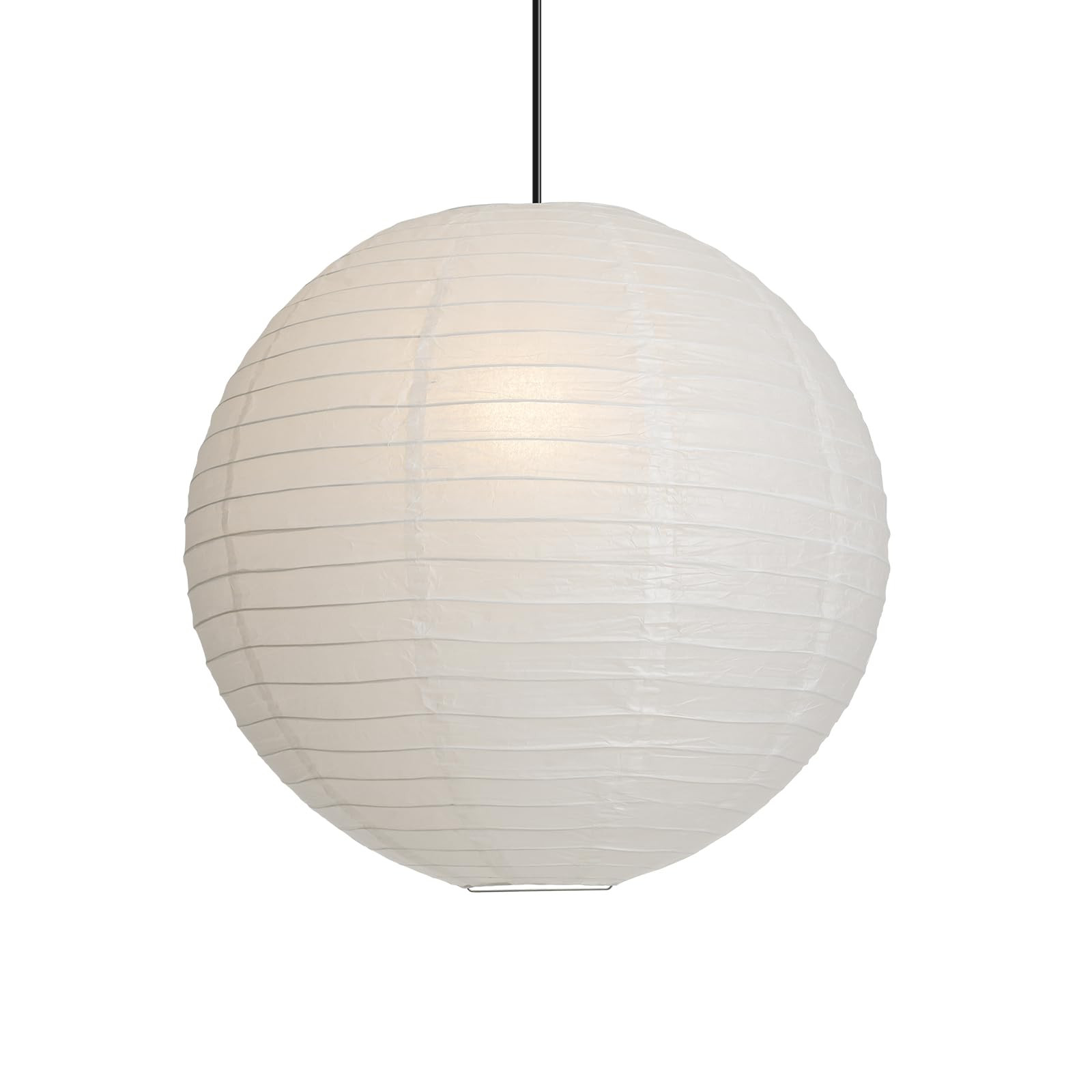 1PC 19.7 Inch Round Rice Paper Lamp Shades, White Paper Lanterns Lights,Paper Pendant Light Shade... | Amazon (US)