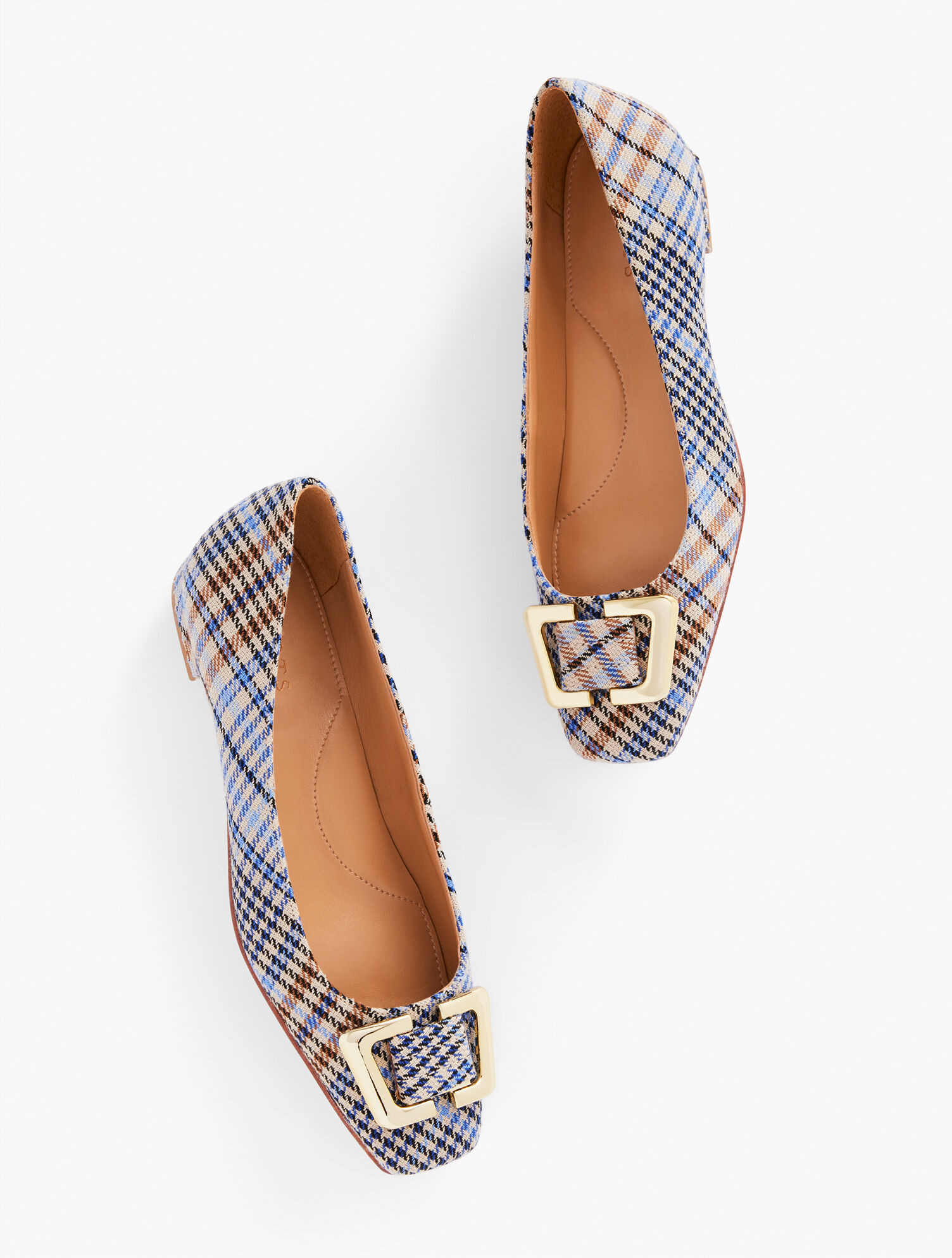 Sutton Buckle Flats - Windy Plaid | Talbots