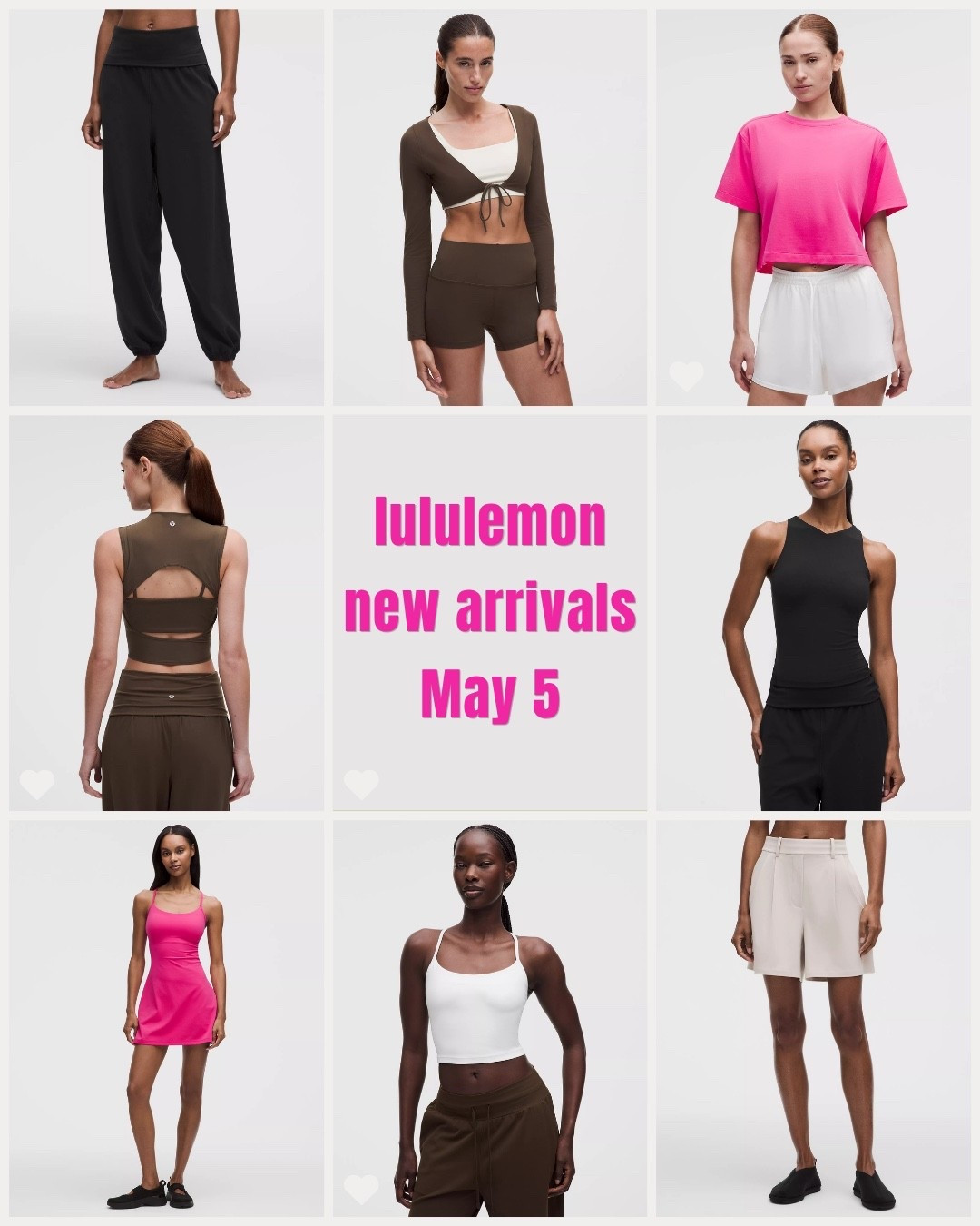 lululemon new release drops May 12

Sonic pink is back along with the nulu and mesh Pilates line! 

These are my top picks

#LTKcanada #LTKsummer #LTKfitness
