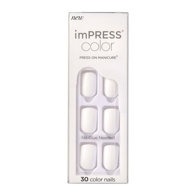 Kiss Products imPRESS Color Press-On Fake Nails - Frosting - 30ct | Target