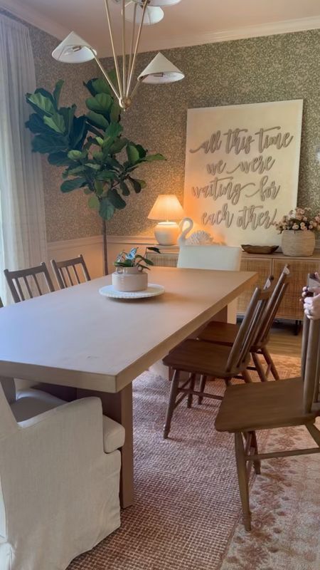 Been looking forever and have found the cutest, affordable dining chairs! I love the warmth they bring! 

THEBLOOMINGNEST dining room chairs kitchen buffet wall art rug dining 

#LTKhome #LTKstyletip #LTKSeasonal