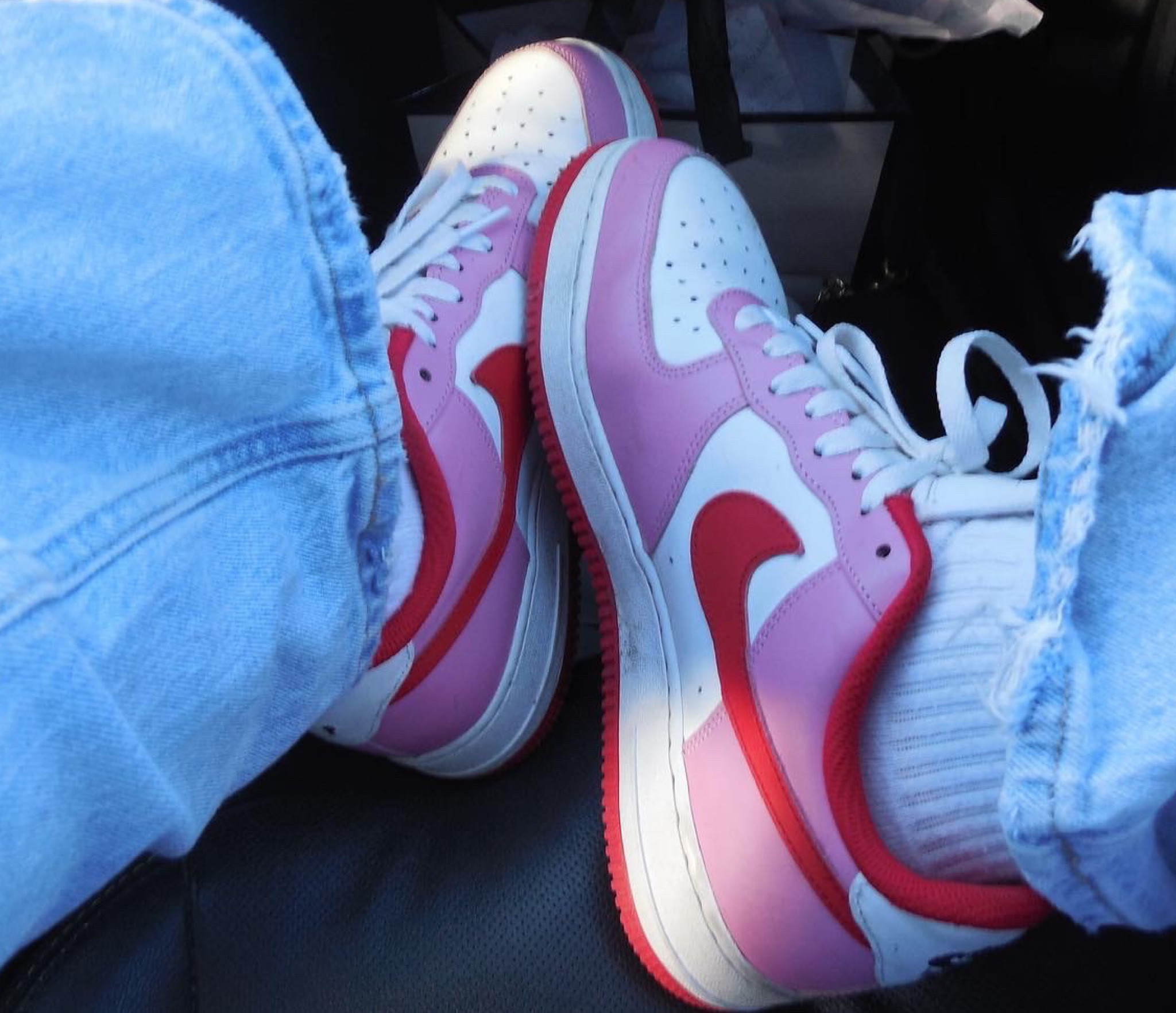 Custom Air Force 1s 🥹 these are my absolute favorite shoes that I own.  ❤️🩷❤️🩷

And! They are only $135 to customize! 

#LTKSeasonal #LTKSpringSale #LTKstyletip