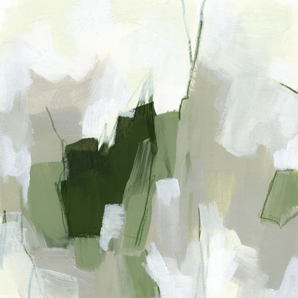 Emerald Fragment I by June Erica Vess - Wrapped Canvas Painting | Wayfair North America