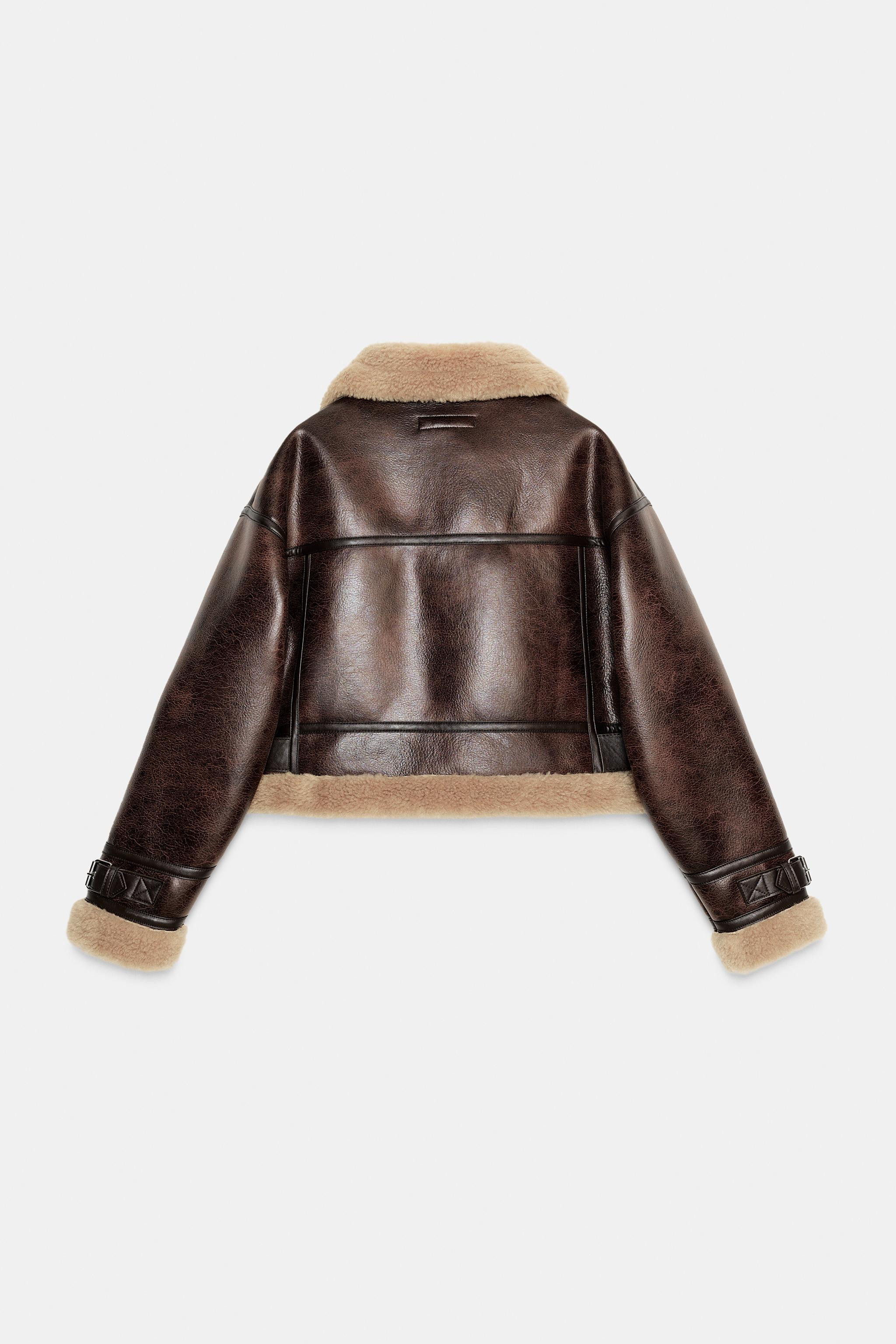 SHORT DOUBLE-FACED JACKET | Zara US