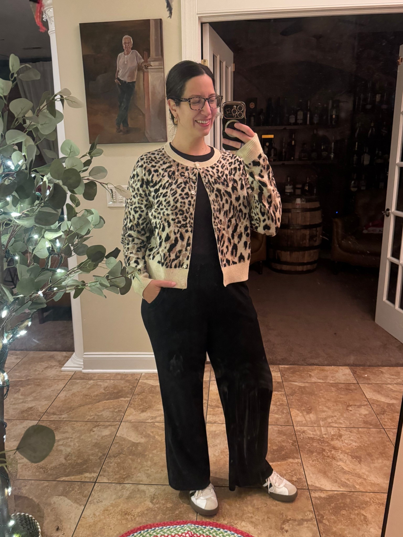 Casual lounge pants elevated with a cardigan but keeping it casual with sneakers! This is what I wore today, working from home but also wanting to have a cute top when going out of the house. I felt comfy, cute and warm. 

#LTKSeasonal #LTKootd #LTKMidsize