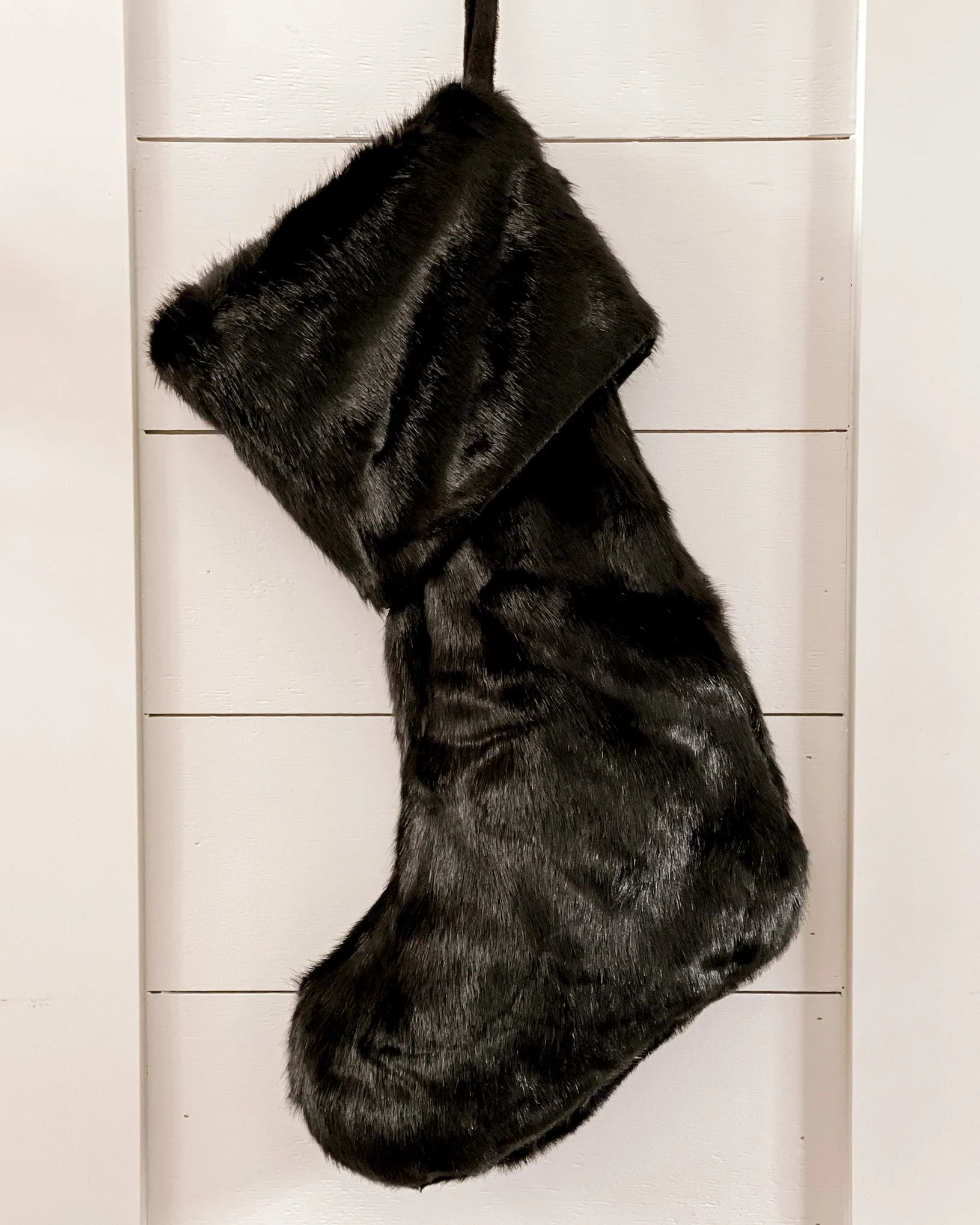 Black Fur Stockings | Jaclyn James Co