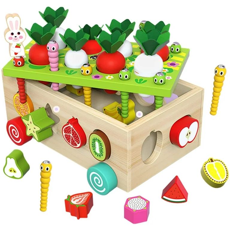 Toddlers Montessori Wooden Educational Toys Gifts for Kids Boys Girls Age 3+, Shape Sorting Toy, ... | Walmart (US)