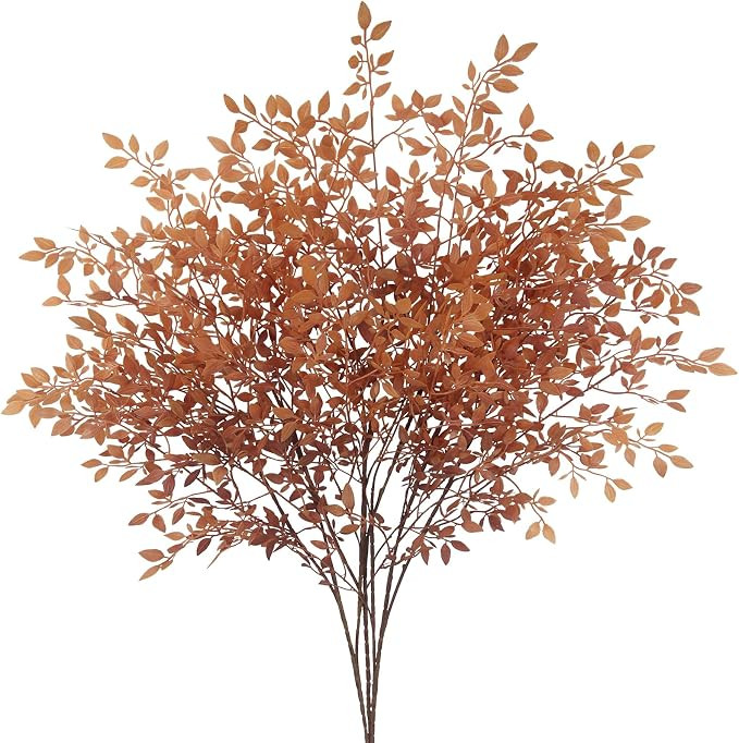 3 Pcs Fall Greenery Stems for Vase Artificial Nandina Branches | Amazon (US)