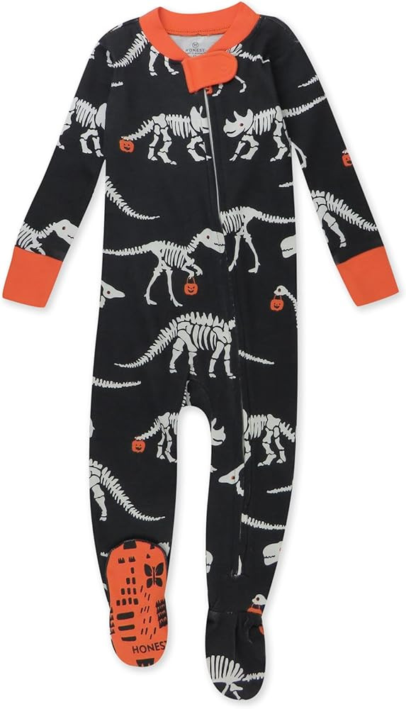 HonestBaby Non-Slip Footed Pajamas One-Piece Sleeper Jumpsuit Zip-Front PJs 100% Organic Cotton f... | Amazon (US)