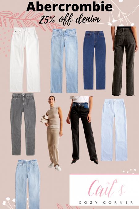 Fav Abercrombie and fitch jeans are 25% off 

#LTKMostLoved #LTKsalealert #LTKSpringSale