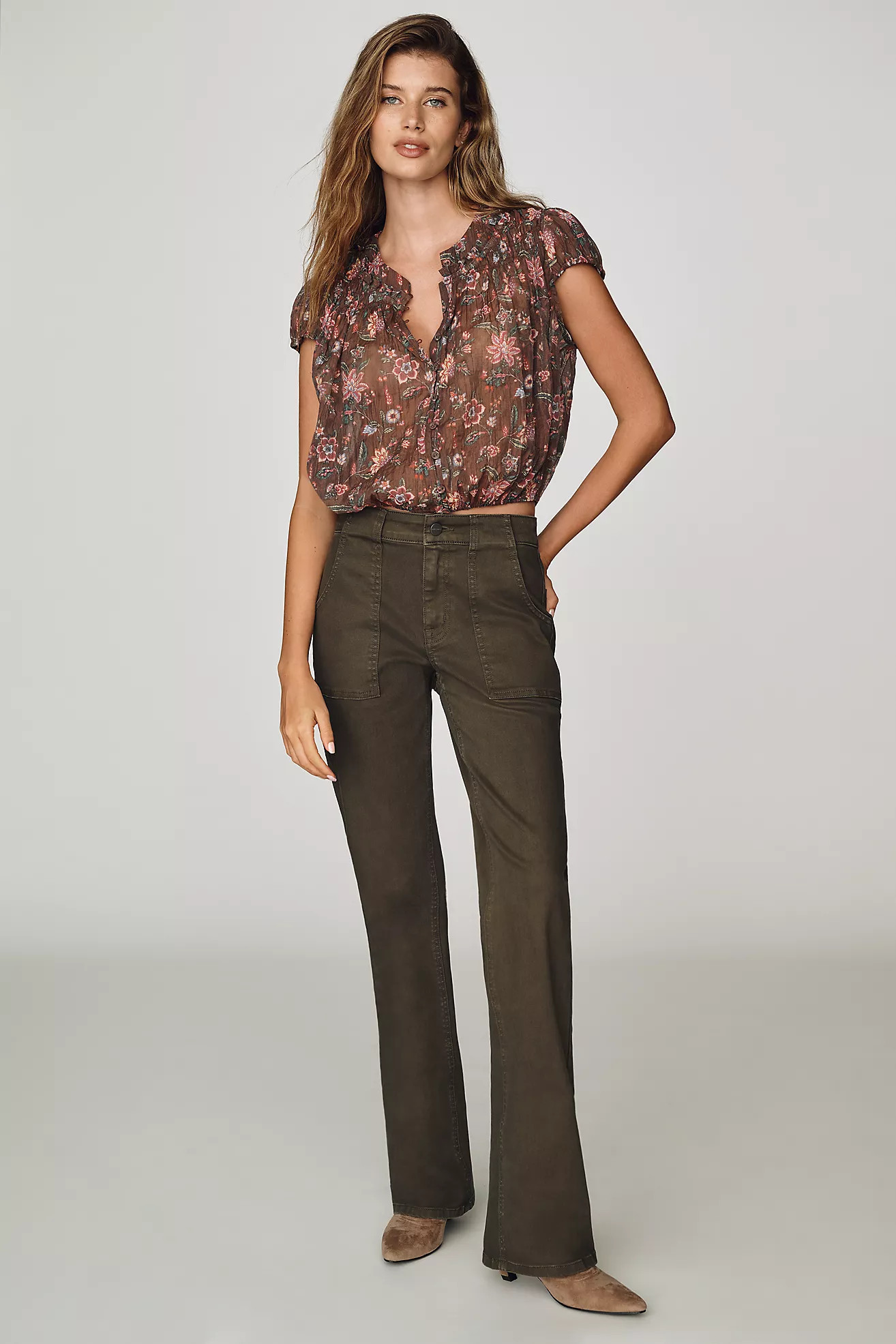 By Anthropologie Smocked Bubble Blouse | Anthropologie (US)