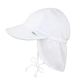 i play. by green sprouts Unisex-Child Breathable Flap Sun Protection Hat, White, 9/18mo | Amazon (US)